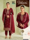 Ishani By Blue Hills Vichitra Long Sleeve Kurti With Bottom Dupatta 